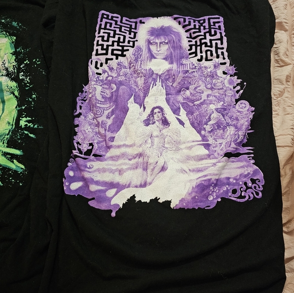 Worn Once Set of 2 Size XL Labyrinth &  Xfiles Black Loot Crate Exclusive Shirts - Picture 5 of 5